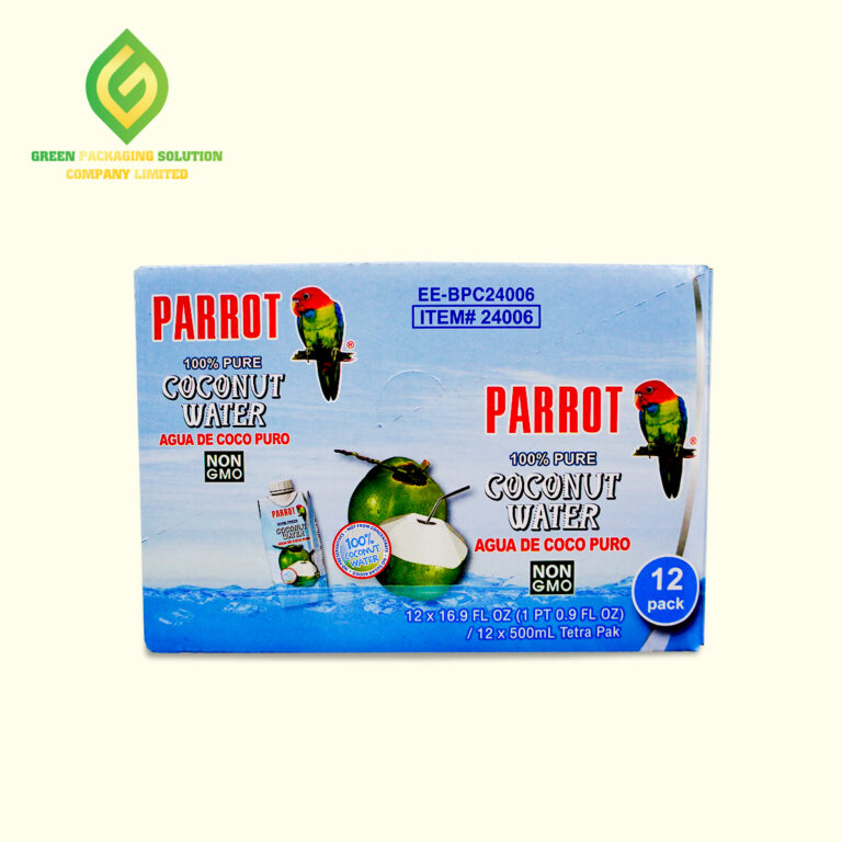 Thùng Parrot coconut water Green Packaging Solution